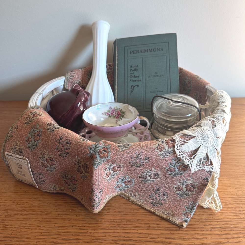 Curated Vintage‎ Cottagecore Gift Set with Book Coffee Tea Mug Accessories